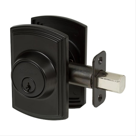 Delaney Hardware Italian Collection Single Cylinder Black Deadbolt 372004